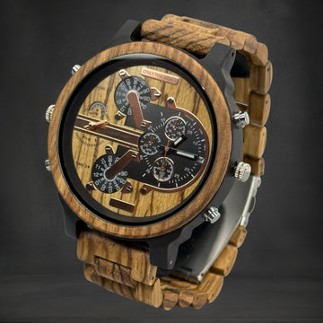 Only the Brave™ – Extra Groot Herenhorloge met Gouden Uurwerk