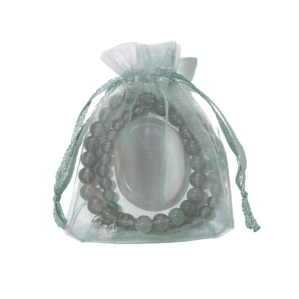 Grijze Agaat 2 Kralen Armbanden + Edelsteen Set