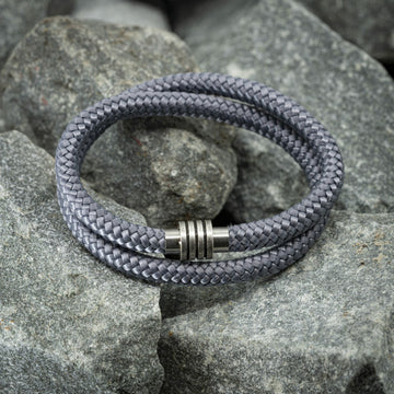 Minimalist armband - Grijs touw