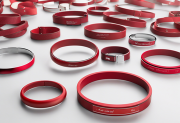 Personalized Red Bracelets: Free Engraving. Order Now!