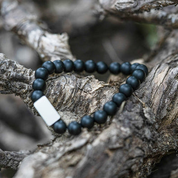 Ontwerp je eigen armband: edelstenen kralen Onyx & Labradoriet