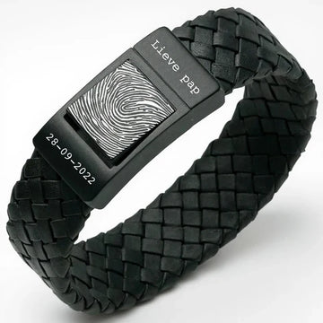Vingerafdruk armband