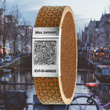 Unique Fingerprint on Bracelet: Your own Laser Engraving bracelet