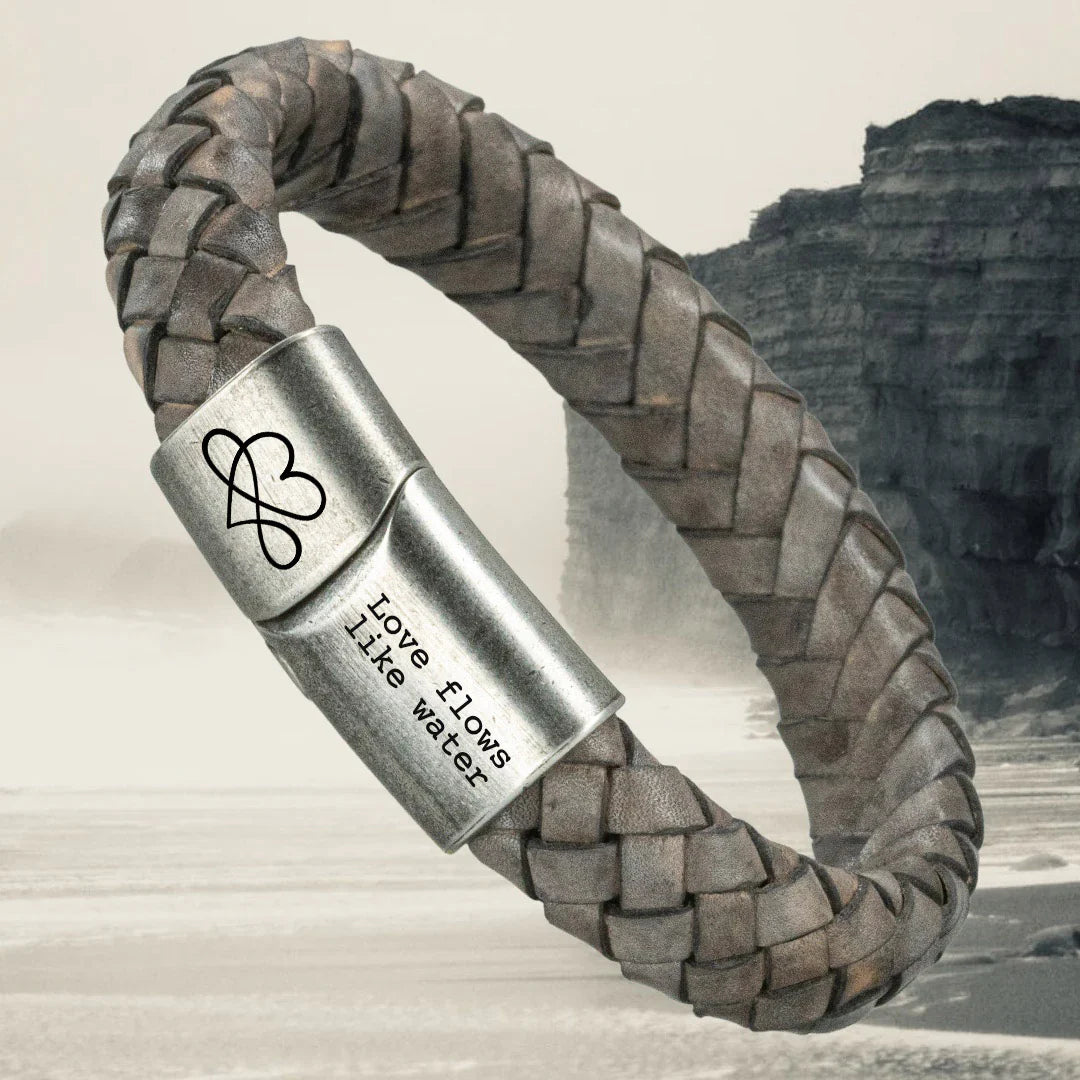 Leren armbanden met Gravure