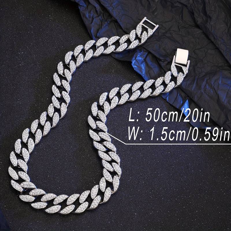 Cubaanse armband + ketting (combi): Eigen naam of initialen gravure