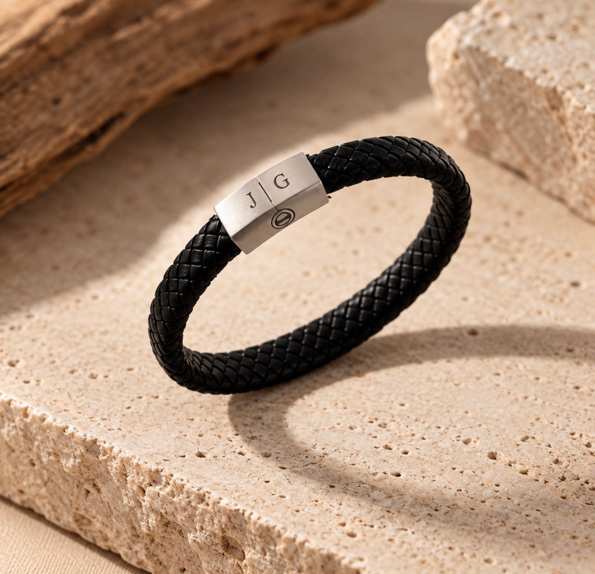 Leather ash bracelet (narrow)