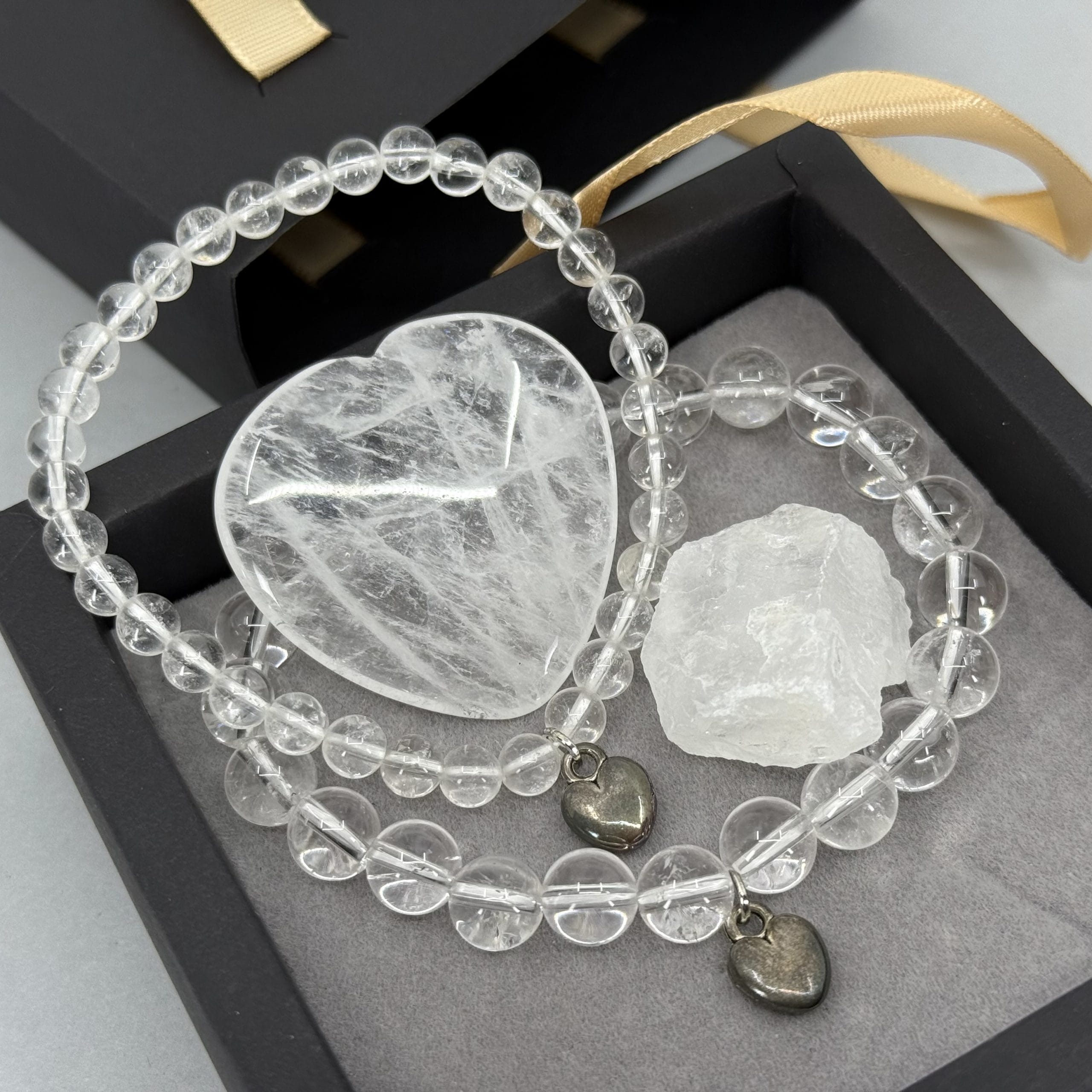 Armbanden Geschenkset Clear Quartz – Bergkristal Edelstenen
