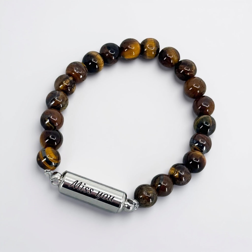 As-Armband kralen – Zilverkleurige askamer | Eigen As