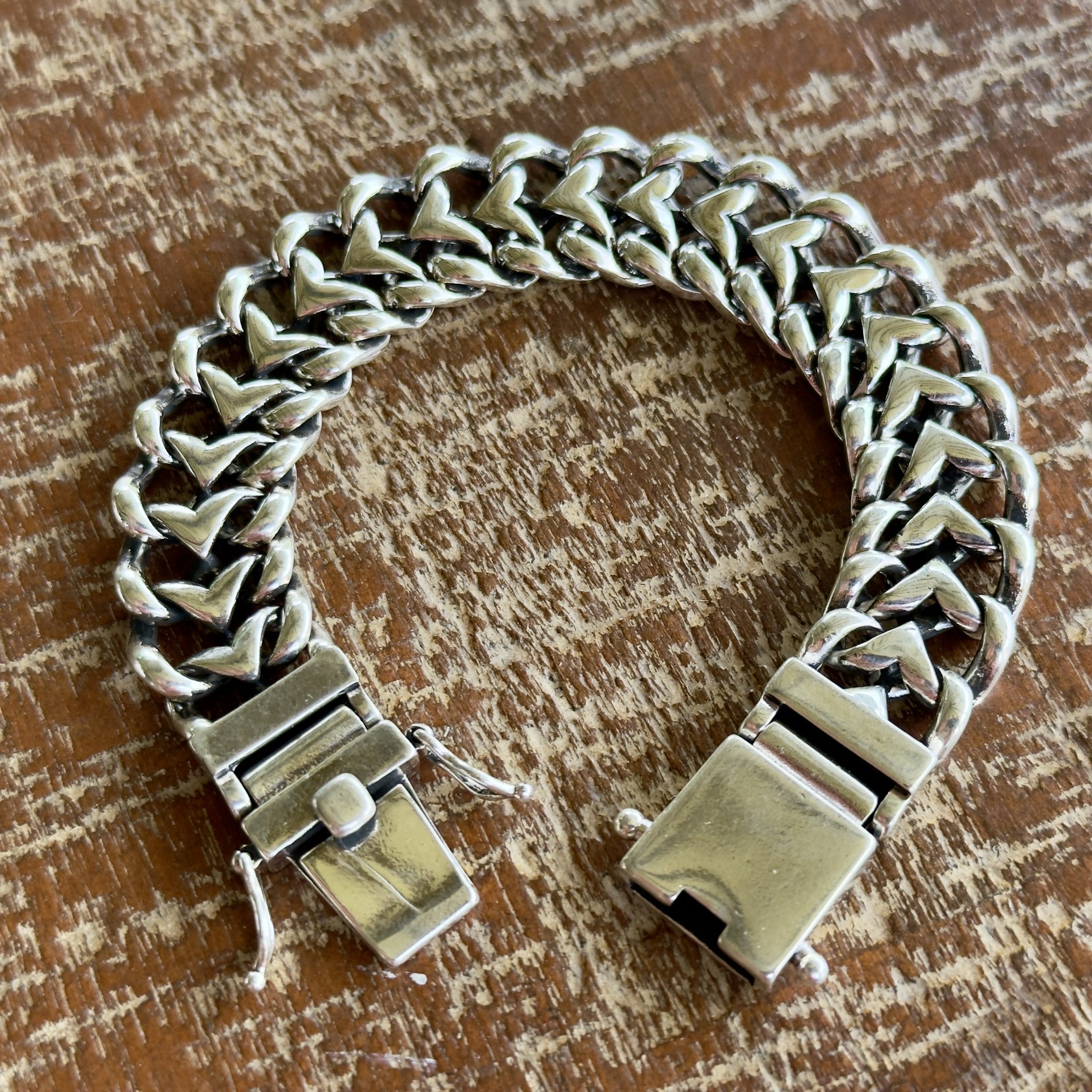 Brede Zilveren Unisex Armband met Namen S925