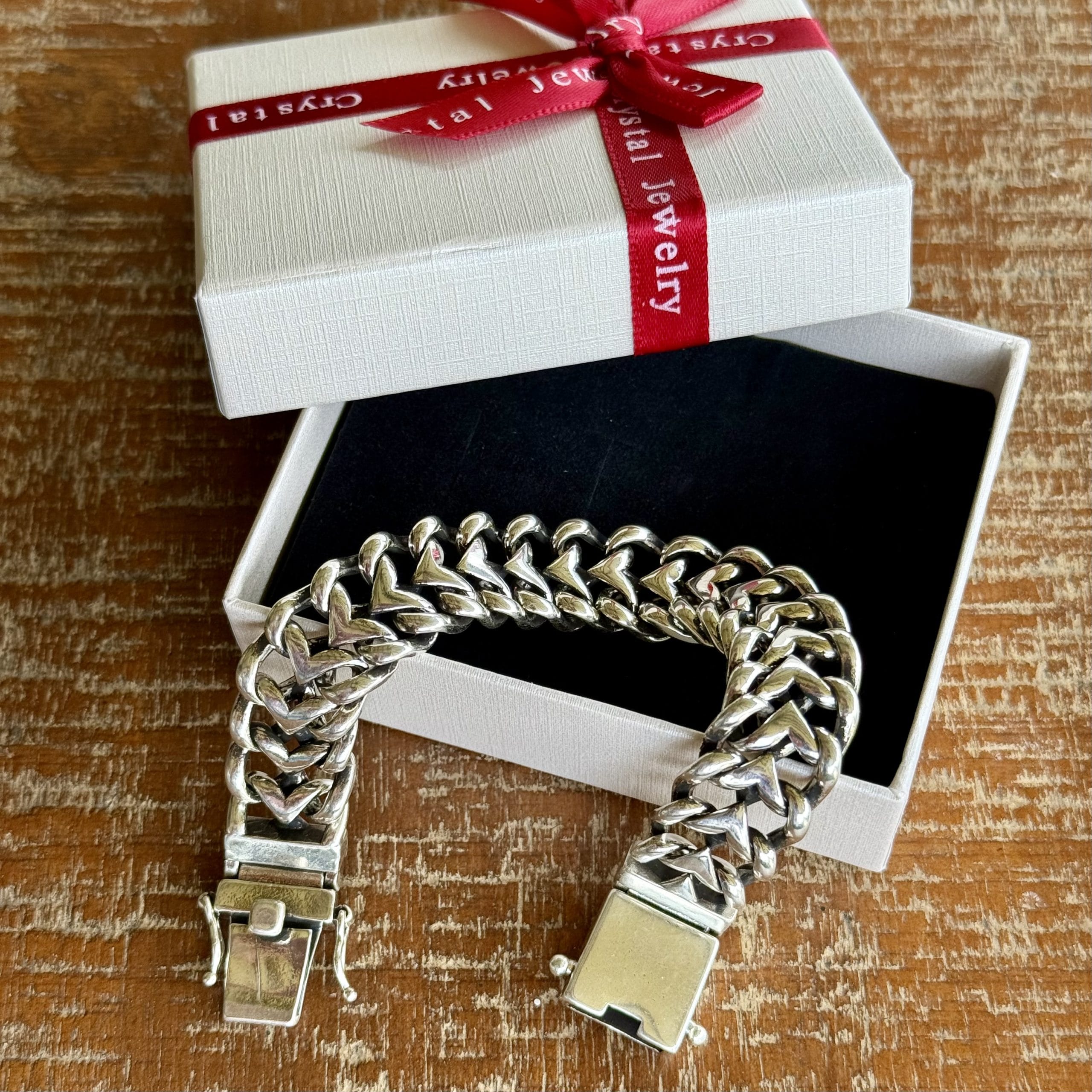 Brede Zilveren Unisex Armband met Namen S925