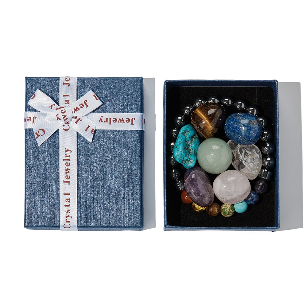 Chakra Armband met 7 Edelstenen + Cadeaudoosje