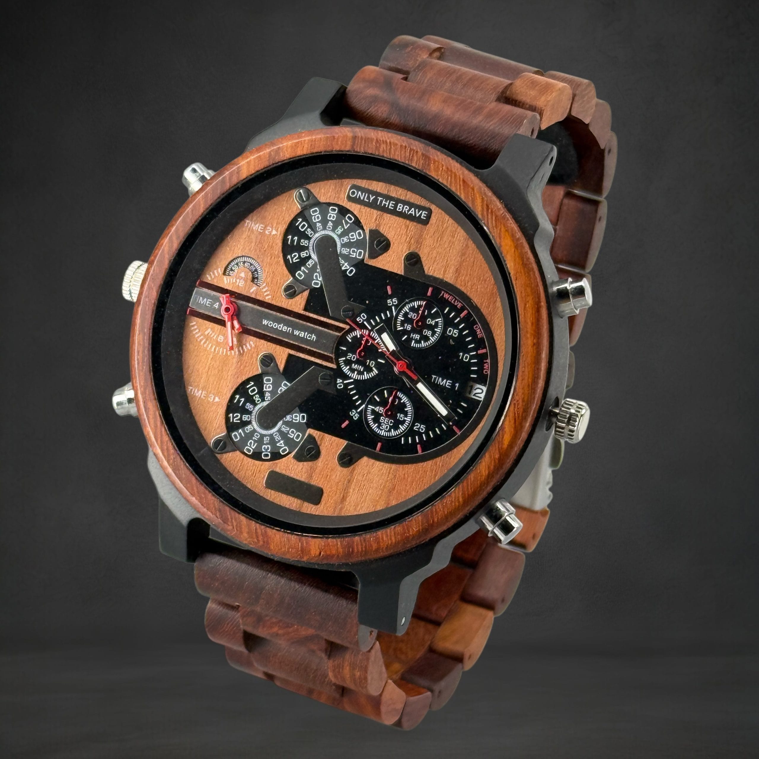 Only the Brave™ – Extra Groot Herenhorloge met Zilverkleurig Uurwerk
