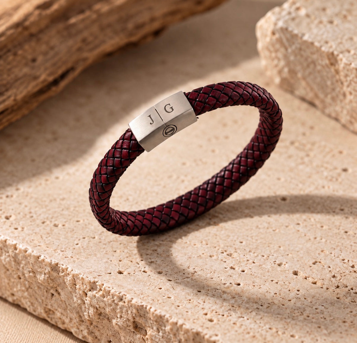 Leather ash bracelet (narrow)