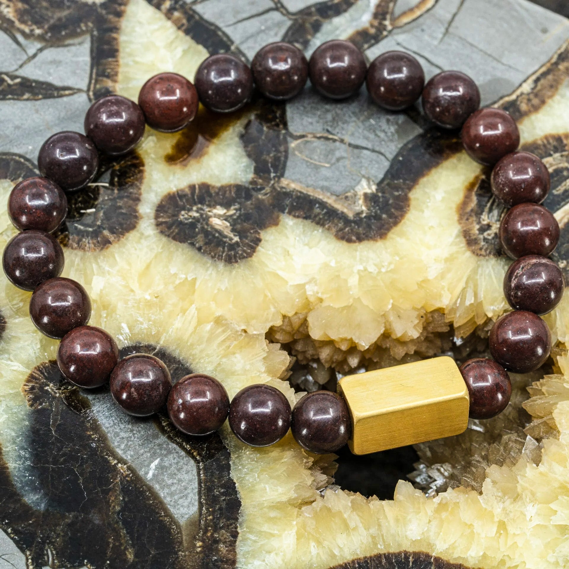 Red Bloom – Klaproos Jaspis Kralen Armband