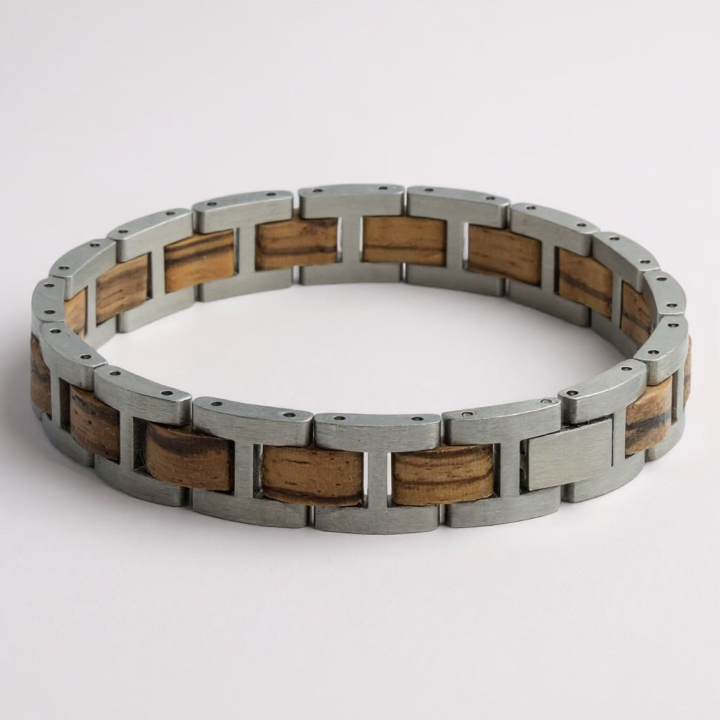 RVS Houten armband – Grand Canyon