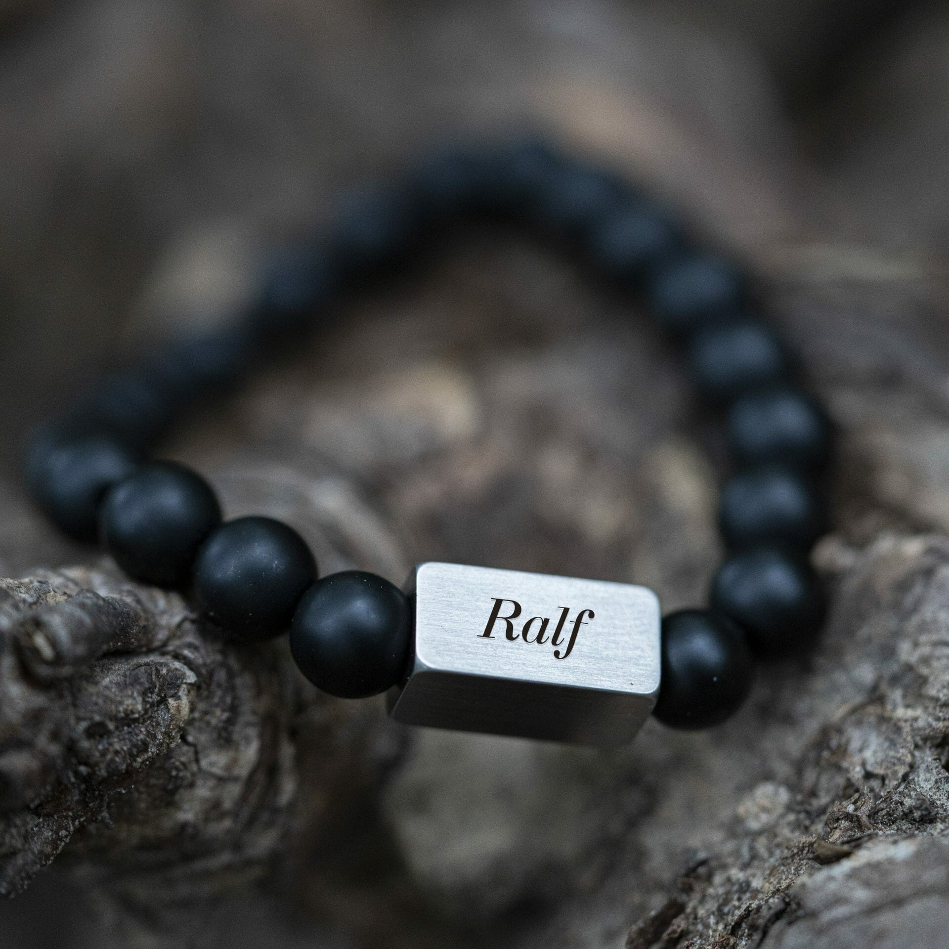 Natuurstenen Zwart Matte Onyx – Kralen armband