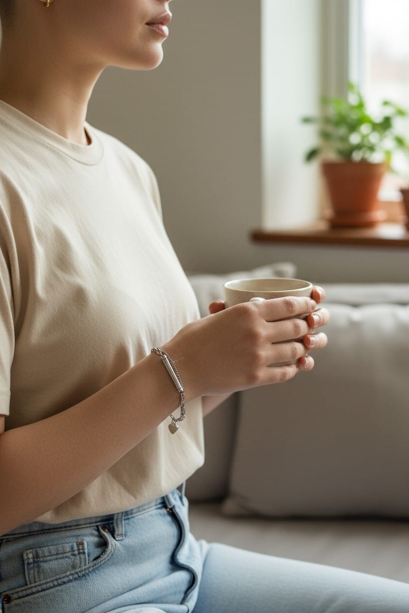 Elegante As-kamer Armband RVS (verstelbaar)
