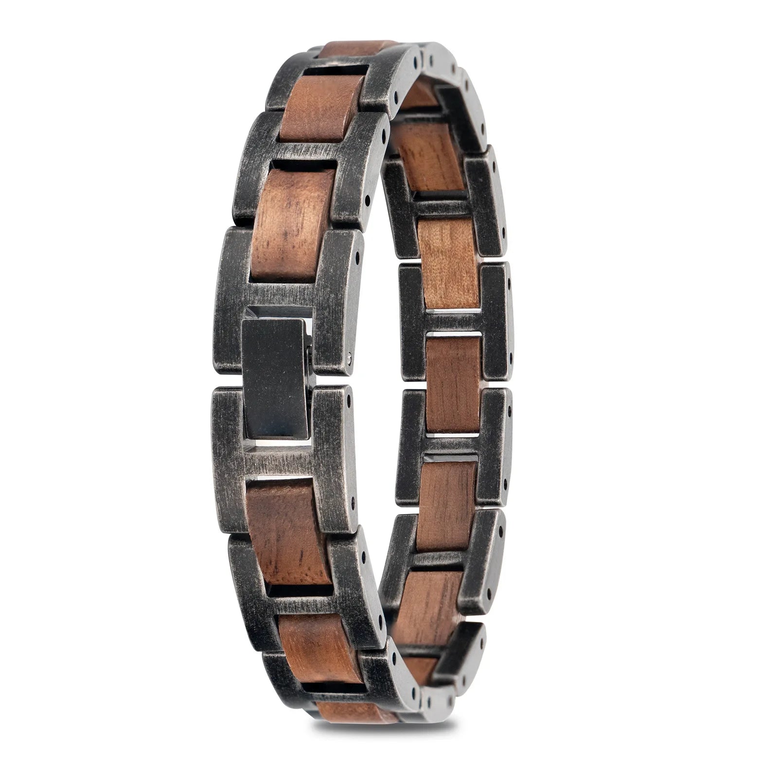 Vintage Woody – Mannelijke authentieke houten armband