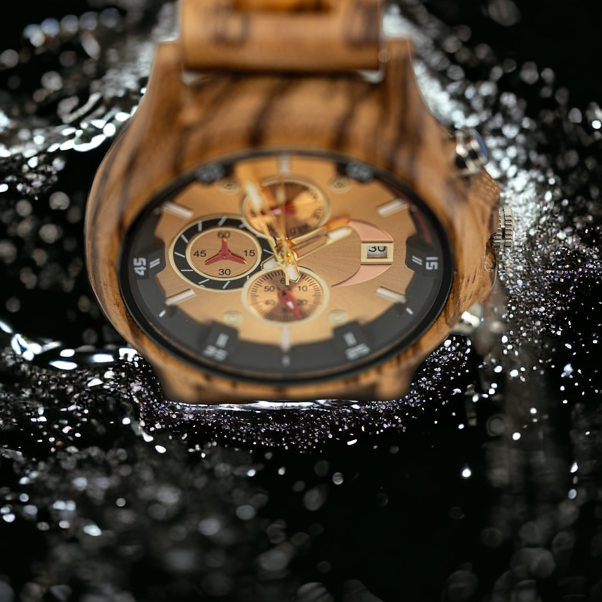 Golden Brown – Houten TimberWood horloge heren