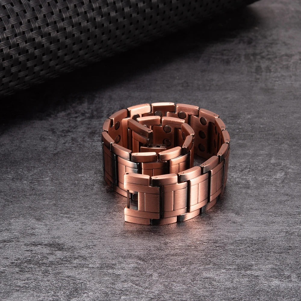 Maxi puur koperen Artritis Magneet Armband (3 magneet lagen)