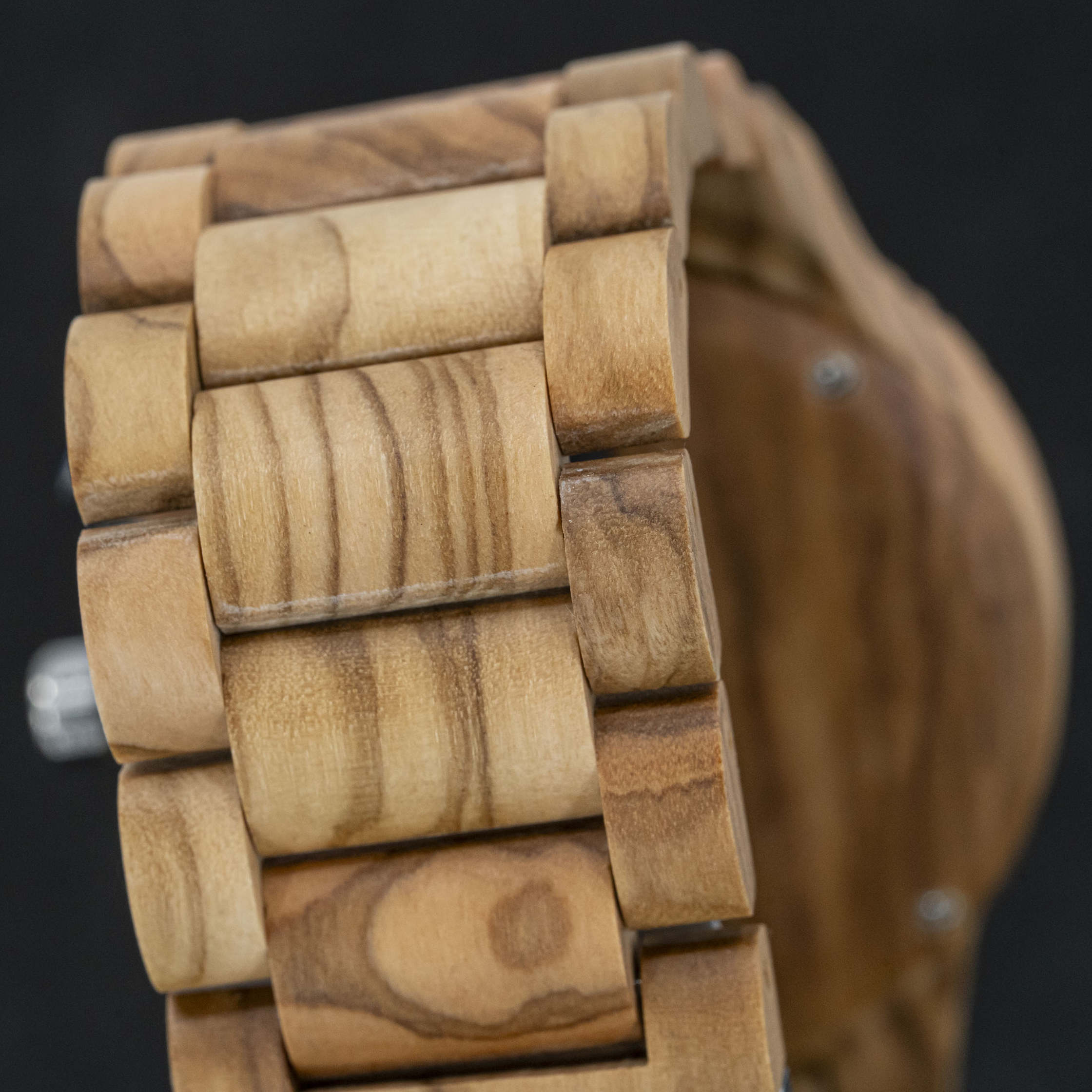 Aviator – Olijf Houten heren piloten horloge Timberwood