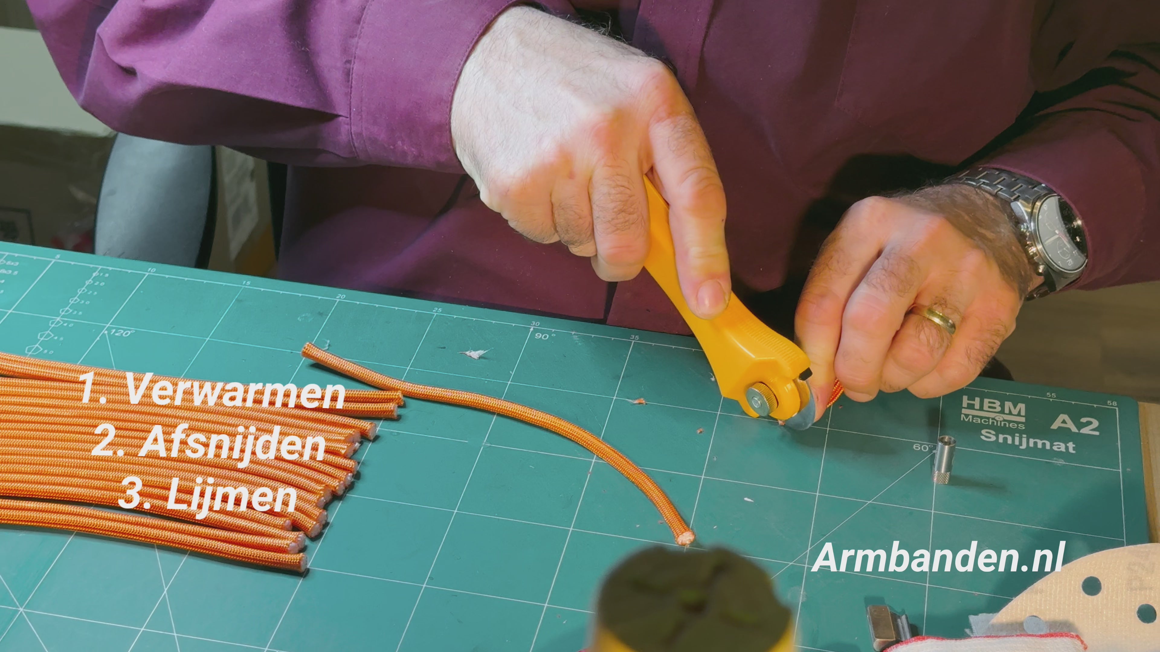 Navy™ Armband – Grijs Touw