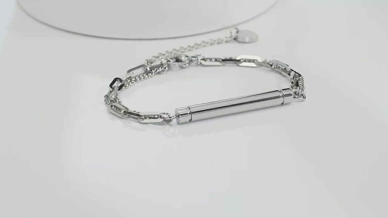 Elegante As-kamer Armband RVS (verstelbaar)