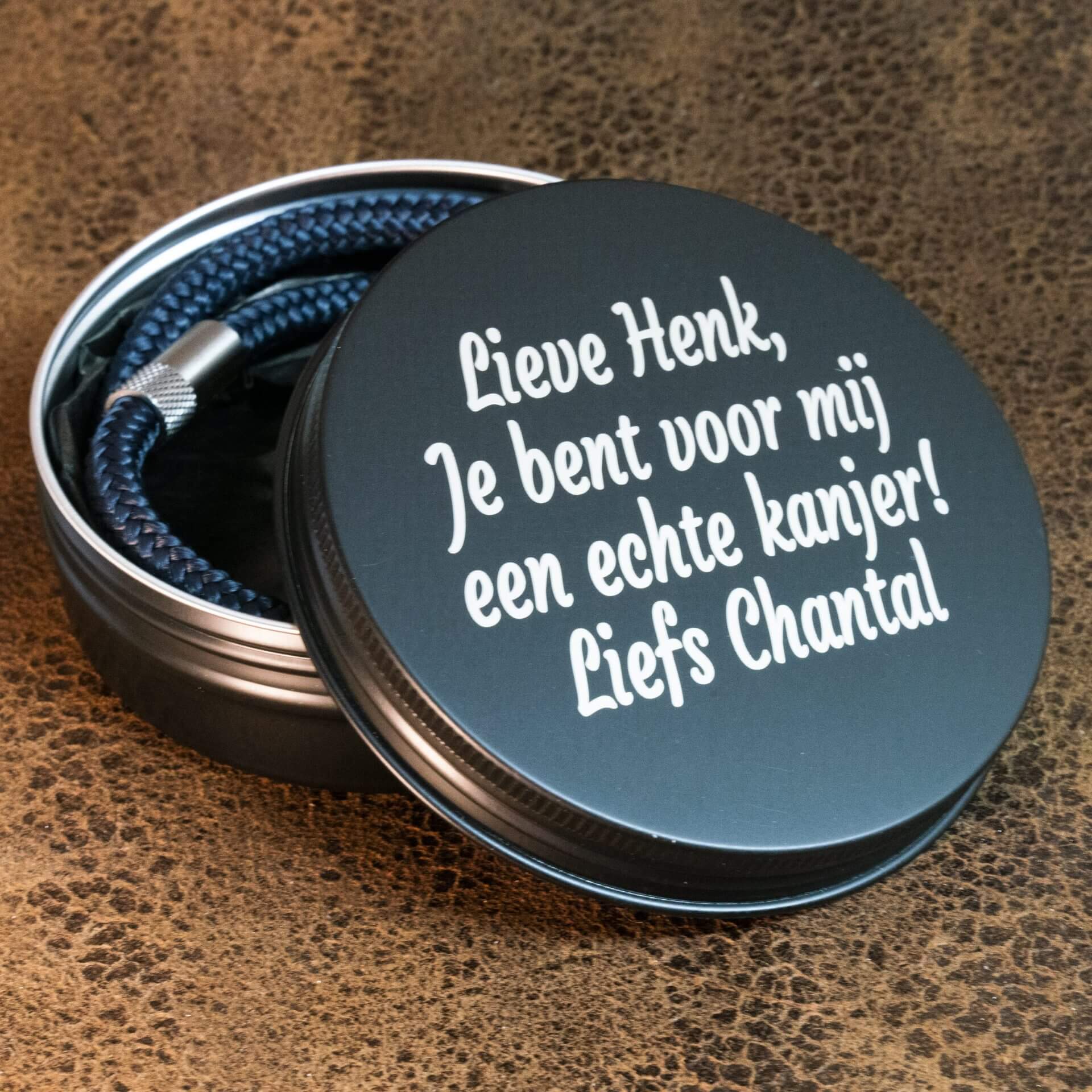 Gepersonaliseerd geschenkdoosje + eigen tekst