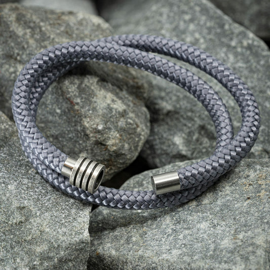 Minimalist armband - Grijs touw