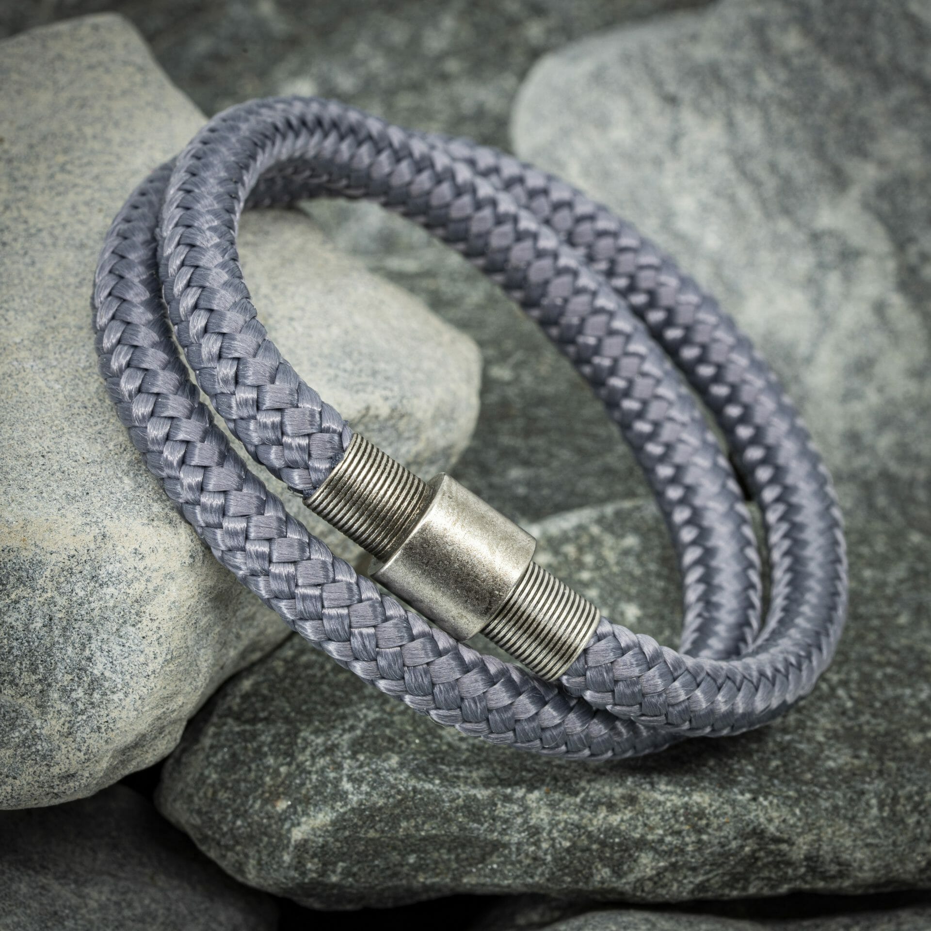 Vintage armband - Grijs touw