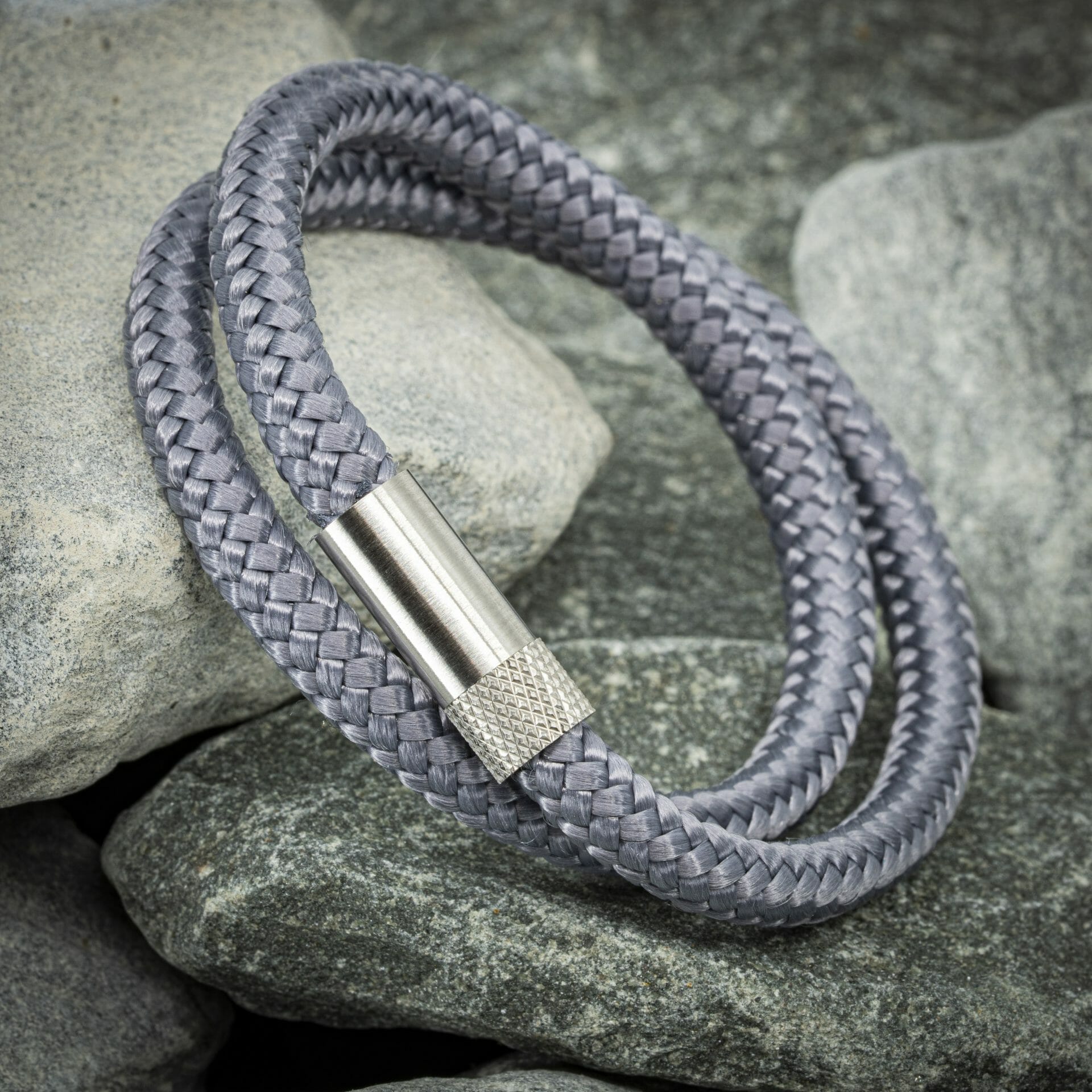 Navy™ Armband – Grijs Touw