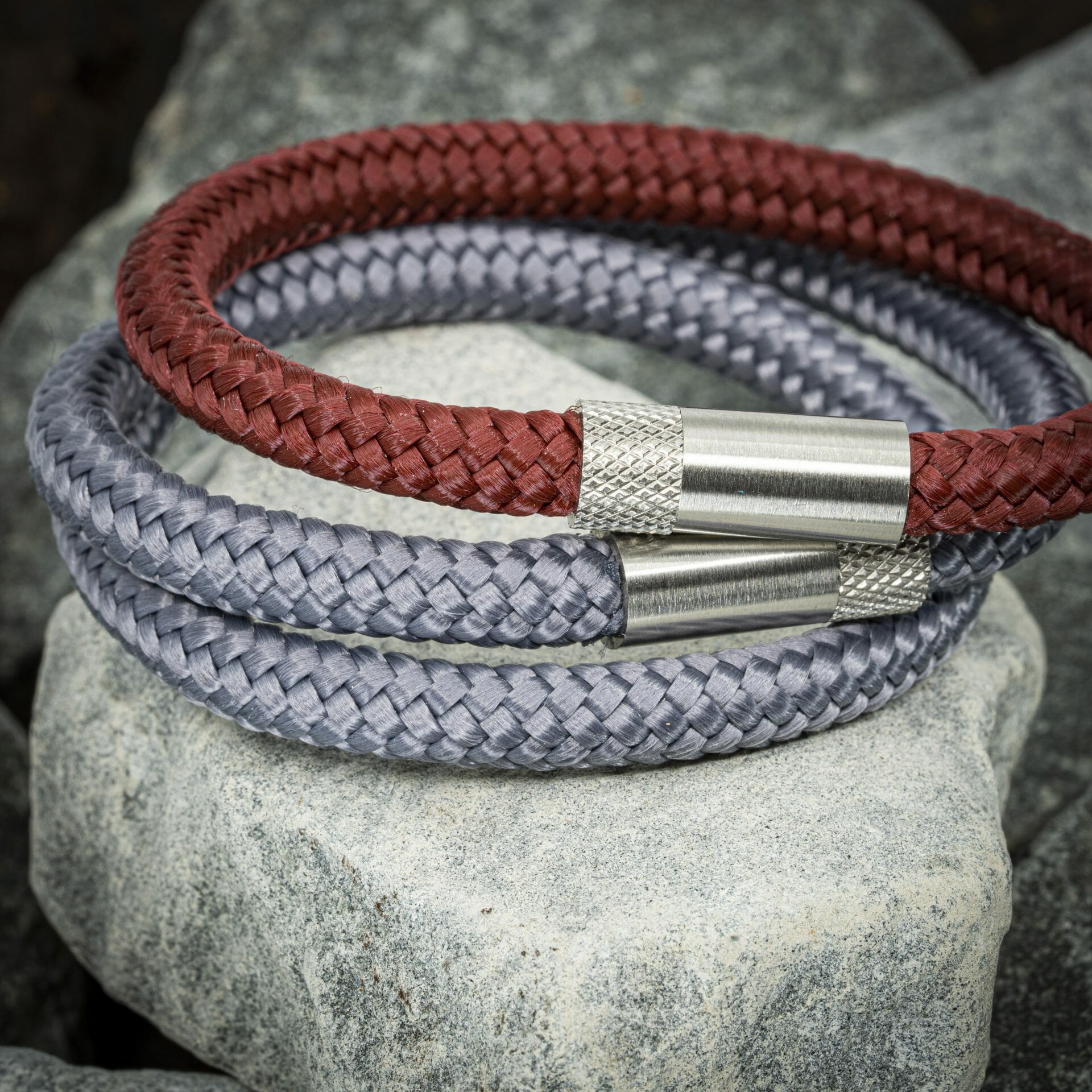 Navy™ Armband – Grijs Touw