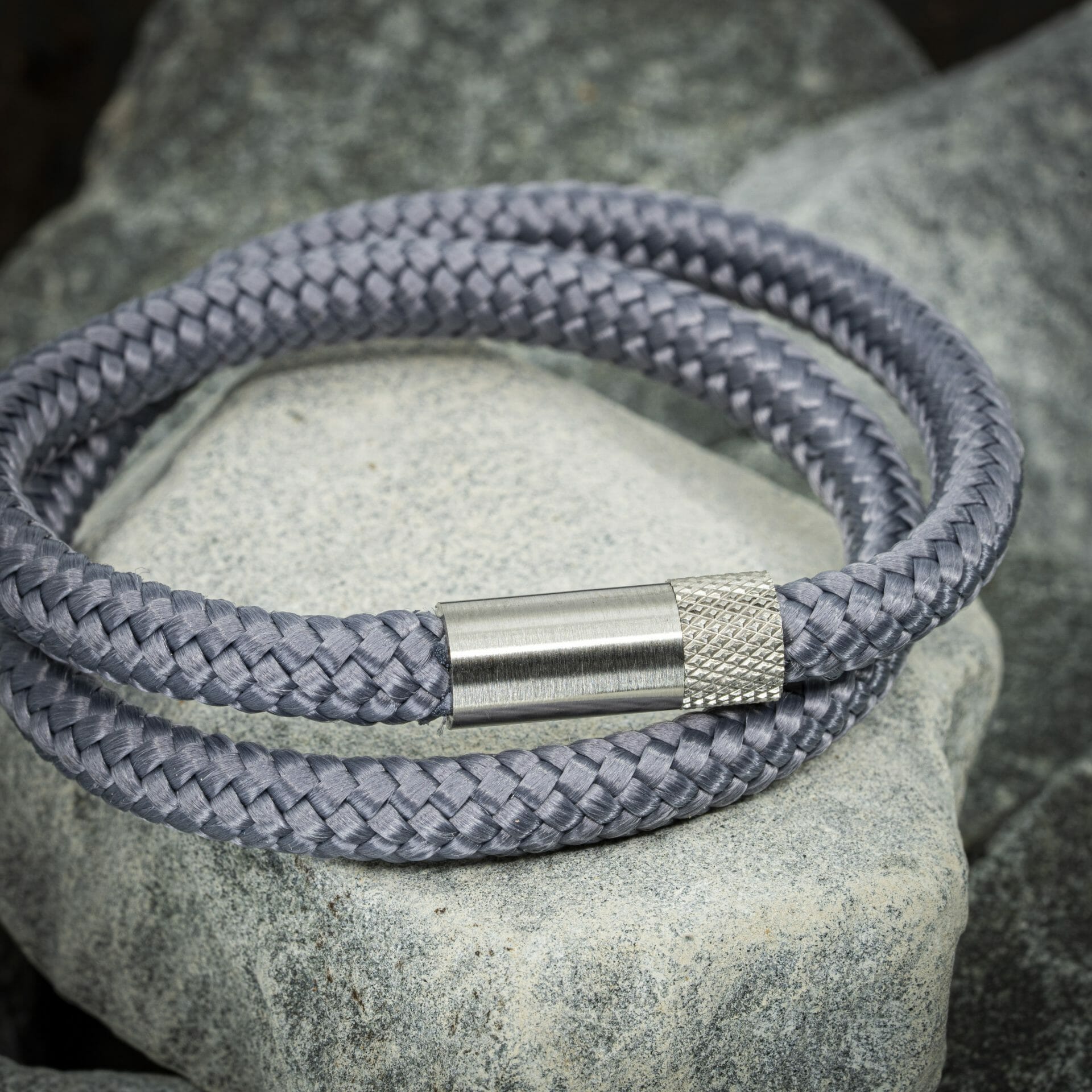 Navy™ Armband – Grijs Touw