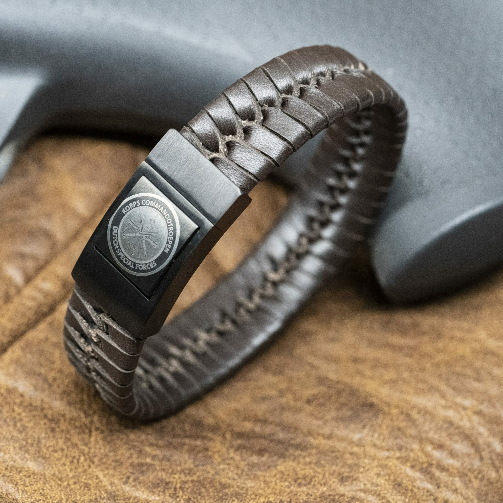 Luxe Logo armband: Commandotroepen Leger / Politie / Koninklijke Marechaussee / Militair