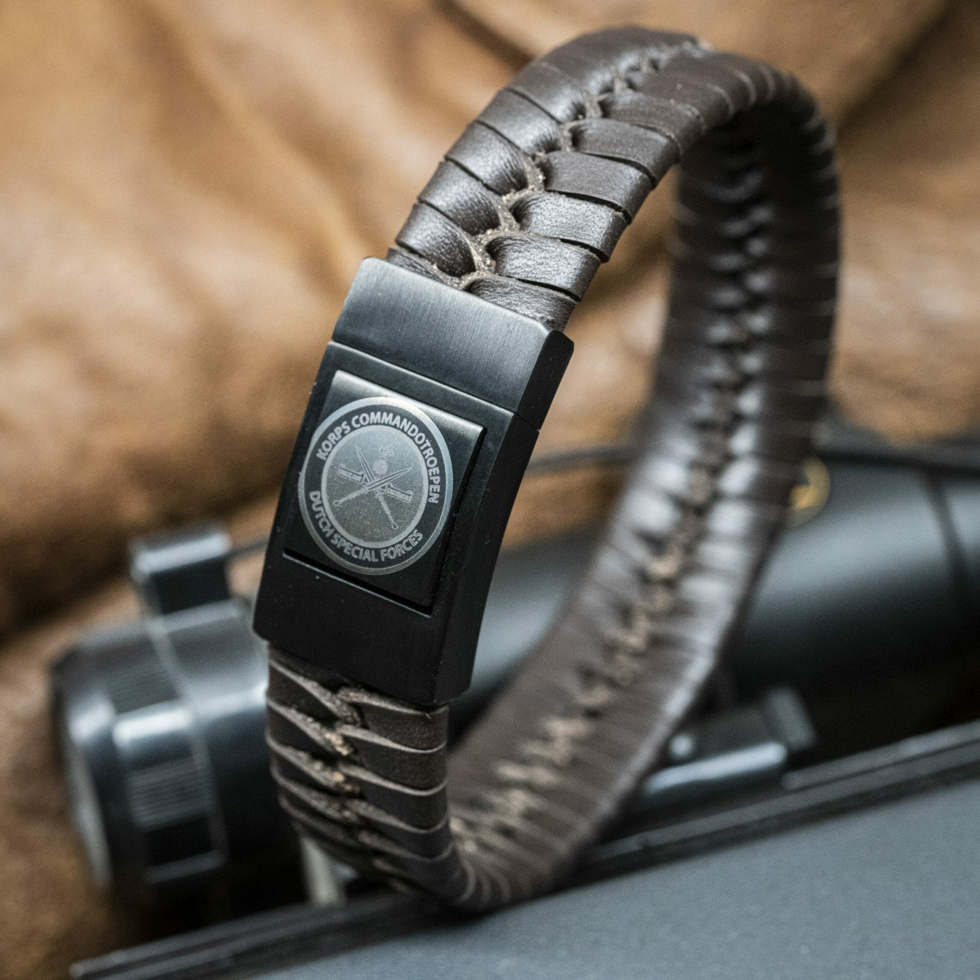 Luxe Logo armband: Commandotroepen Leger / Politie / Koninklijke Marechaussee / Militair