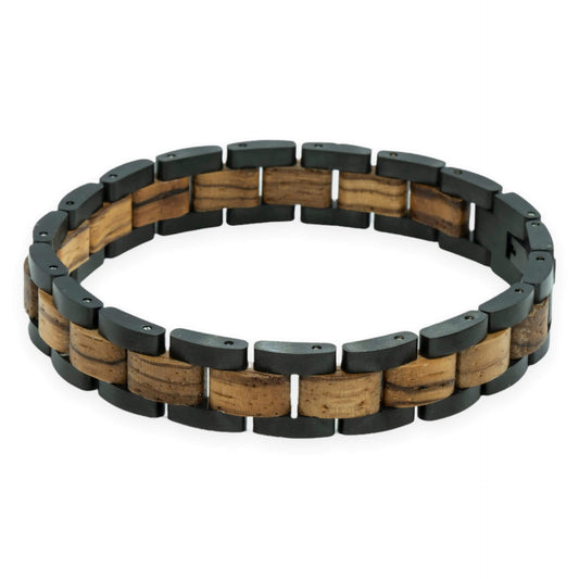 Dufourspitze (Zebrawood / Black) - Holz Bracelet