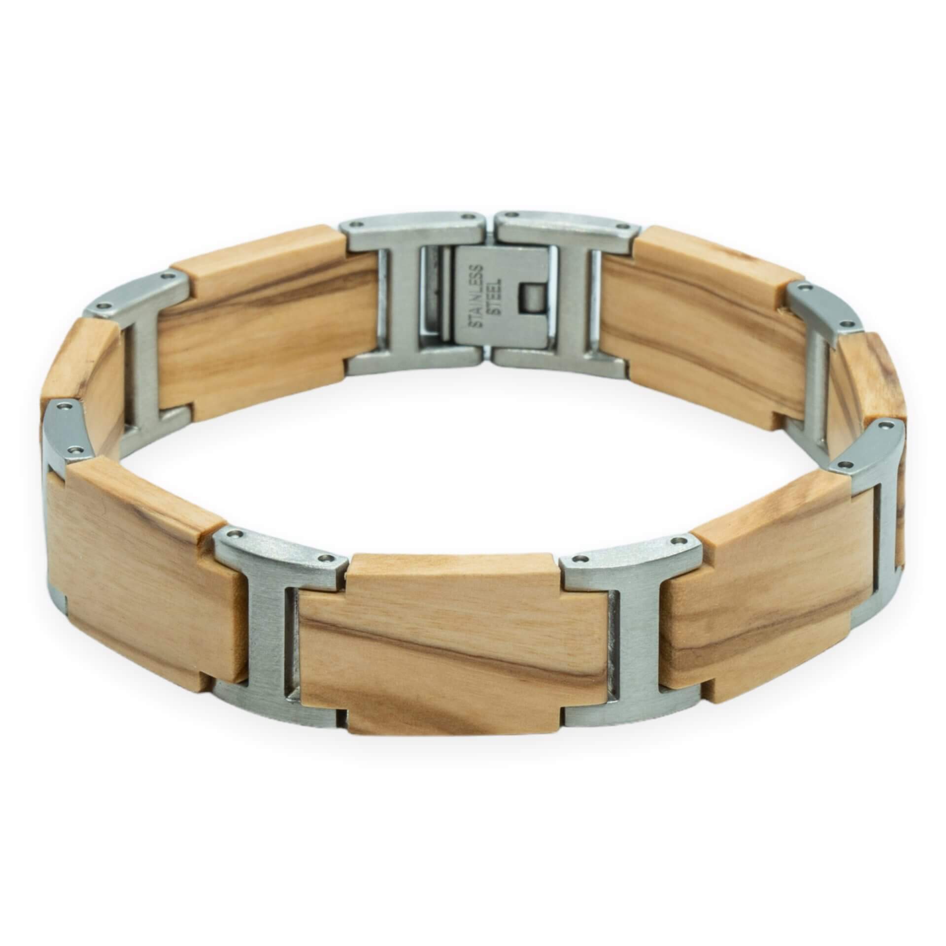 Mount Fuji – Olijf Hardhout Armband met houtgravure