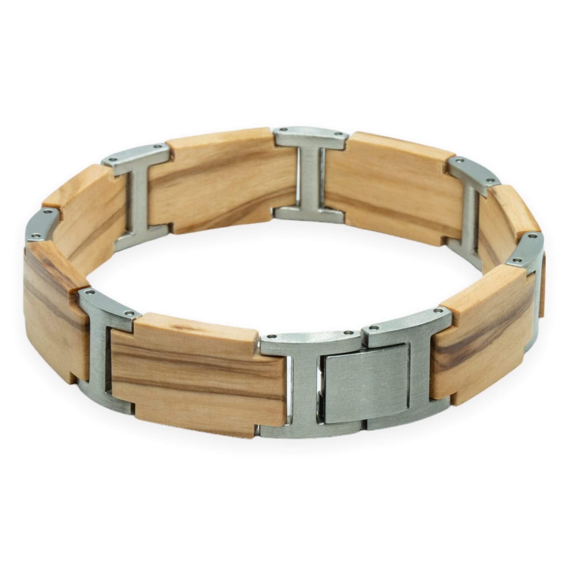 Mount Fuji – Olijf Hardhout Armband met houtgravure