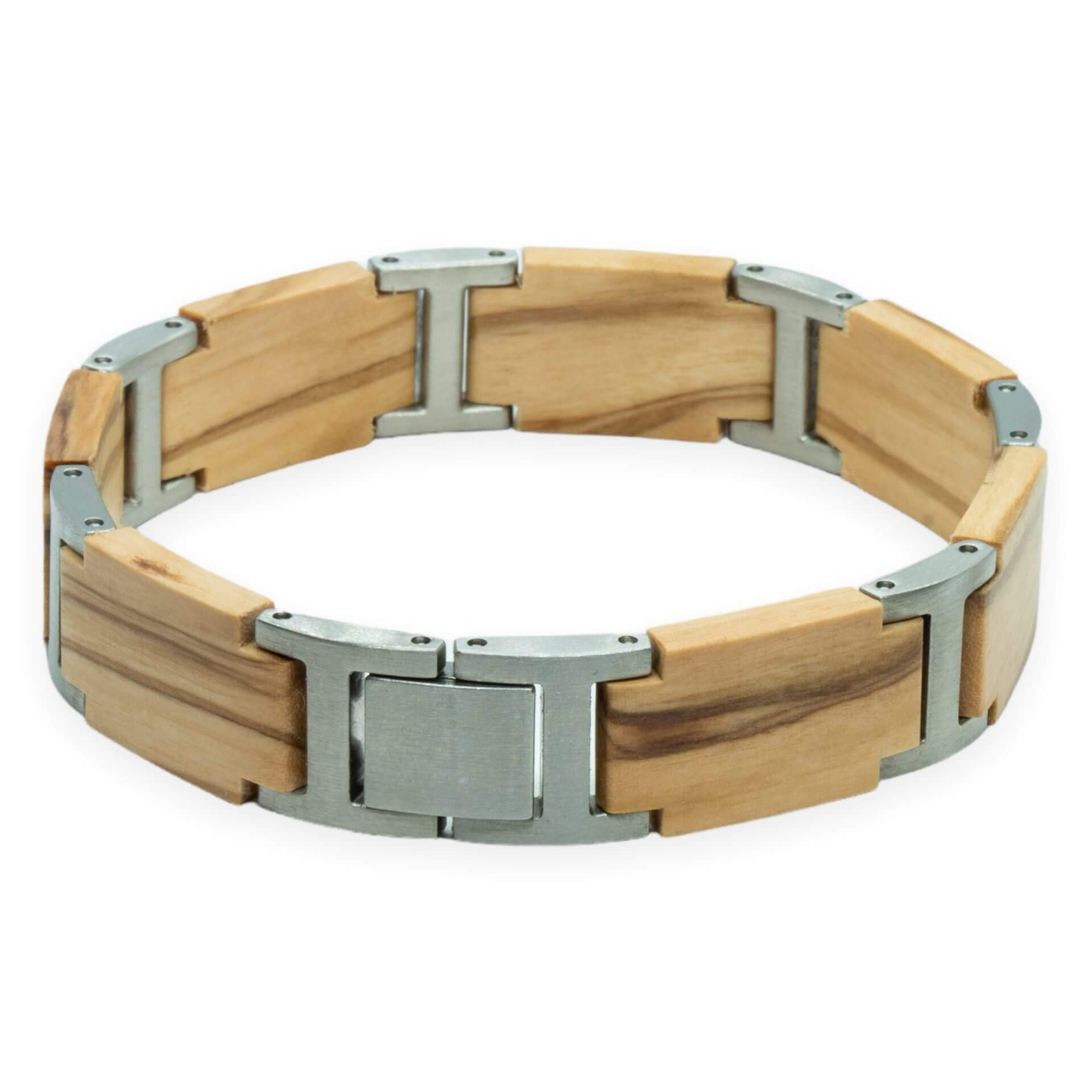 Mount Fuji – Olijf Hardhout Armband met houtgravure