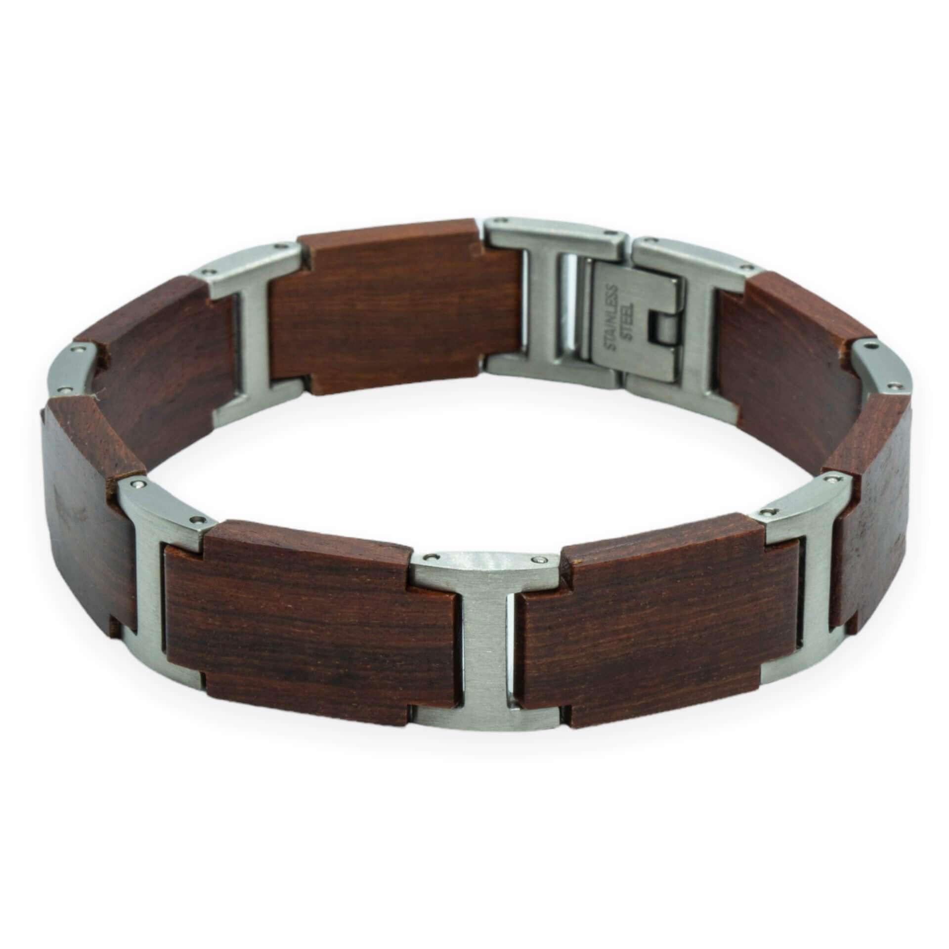 Rood Sandelhout – Houten Armband met Tekst Gravure