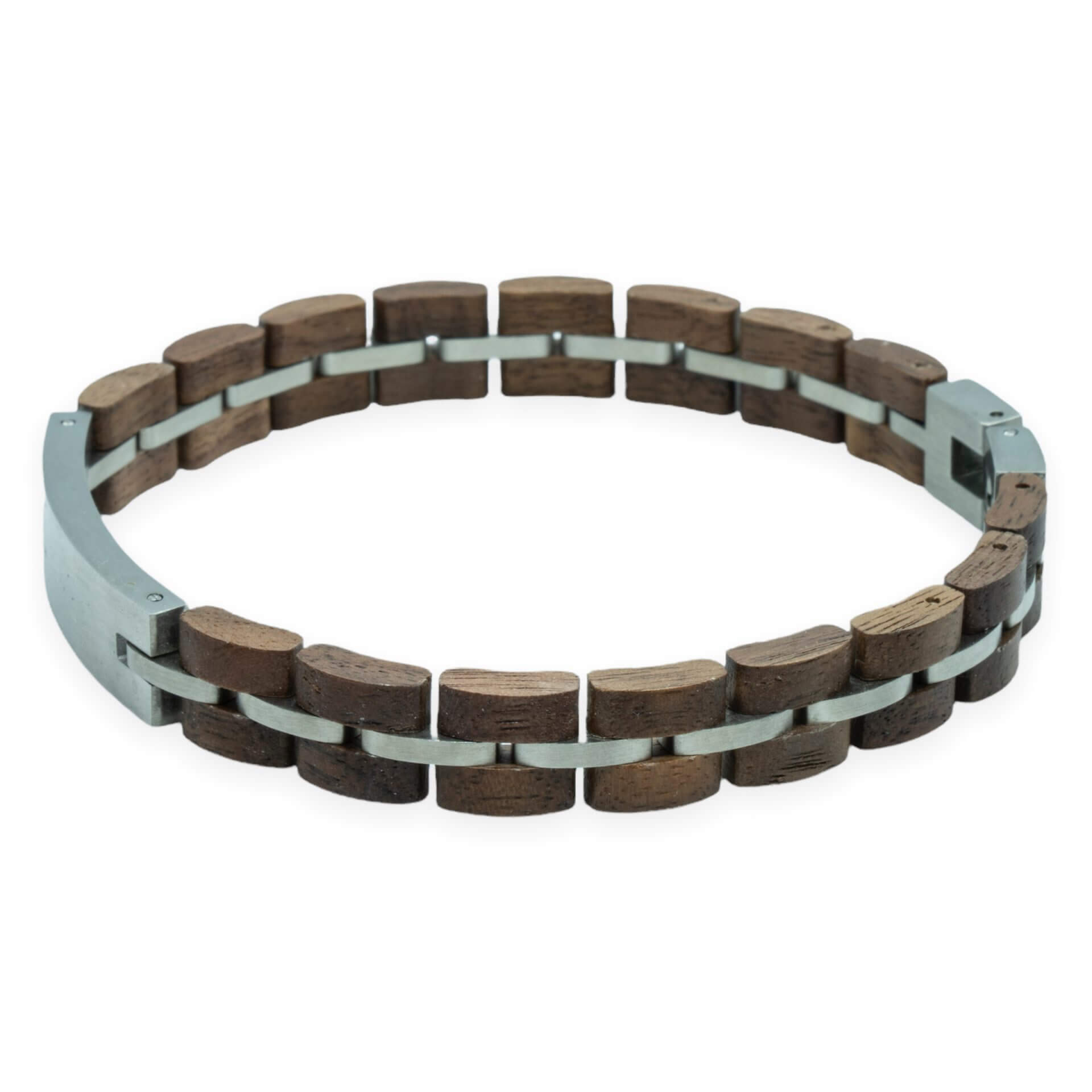 Eigen tekst op Gegraveerde Houten Walnoot armband - TimberWood