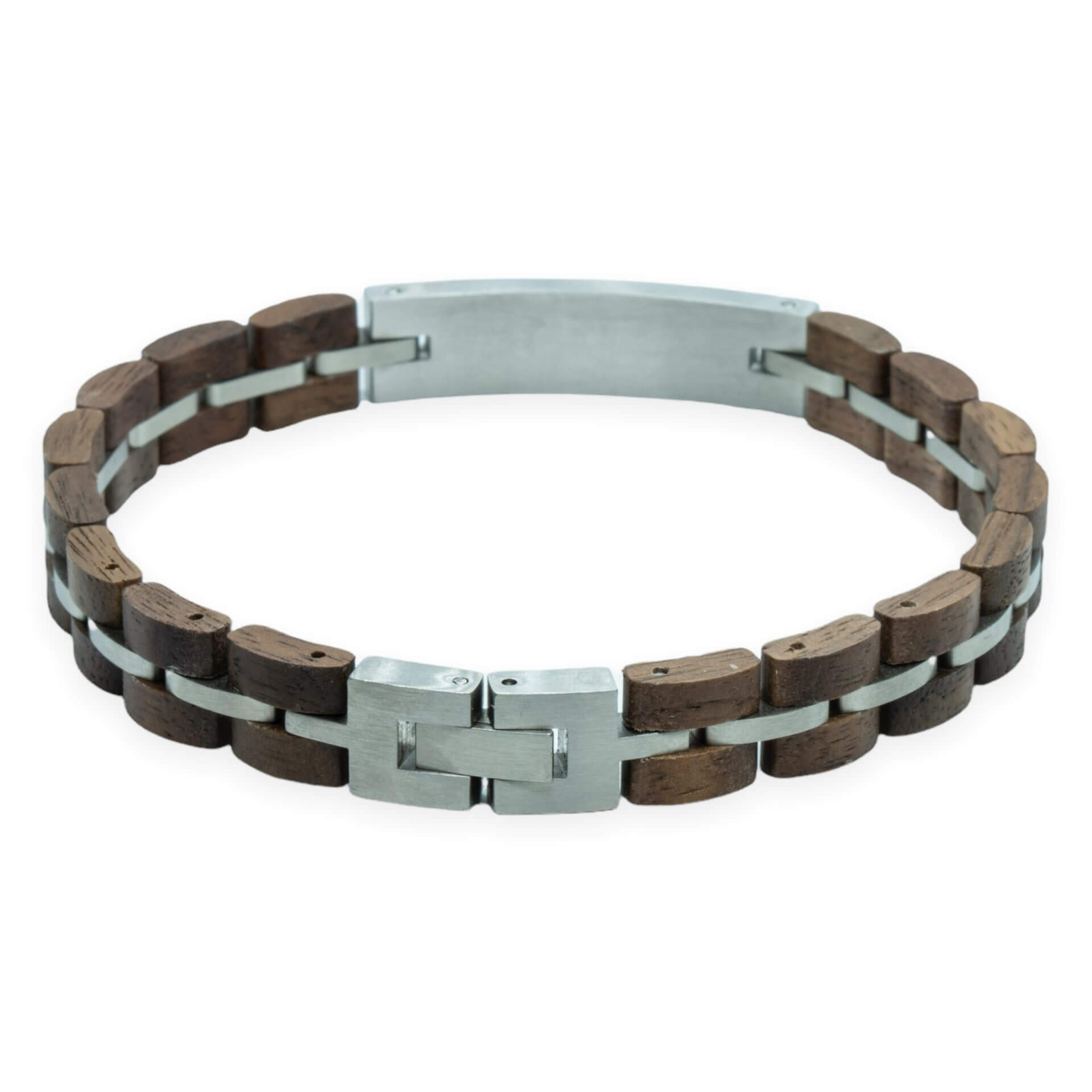 Eigen tekst op Gegraveerde Houten Walnoot armband - TimberWood