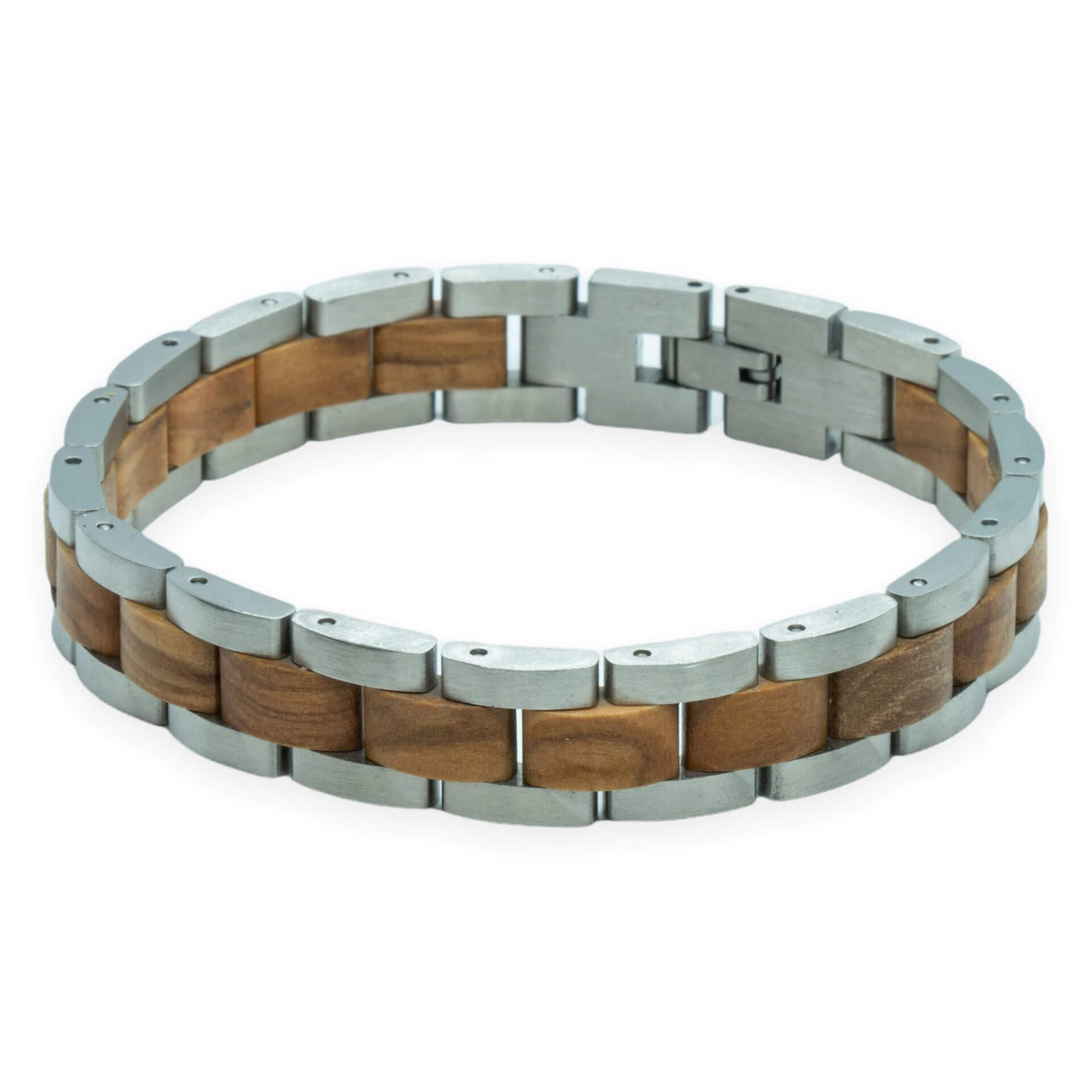TimberWood Noble – Olijfhouten Schakelarmband