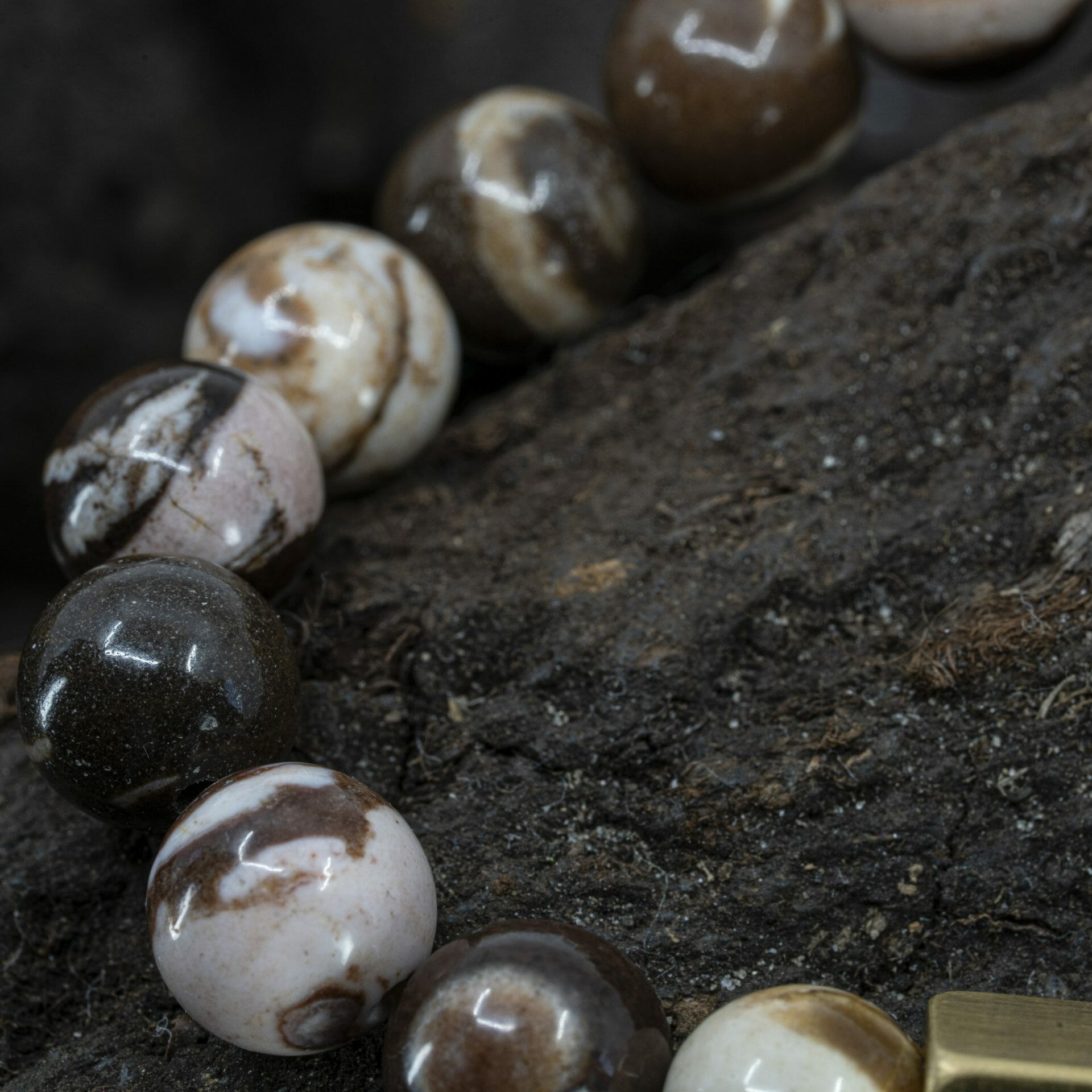 Australische Zebra steen Jasper – Kralen armband