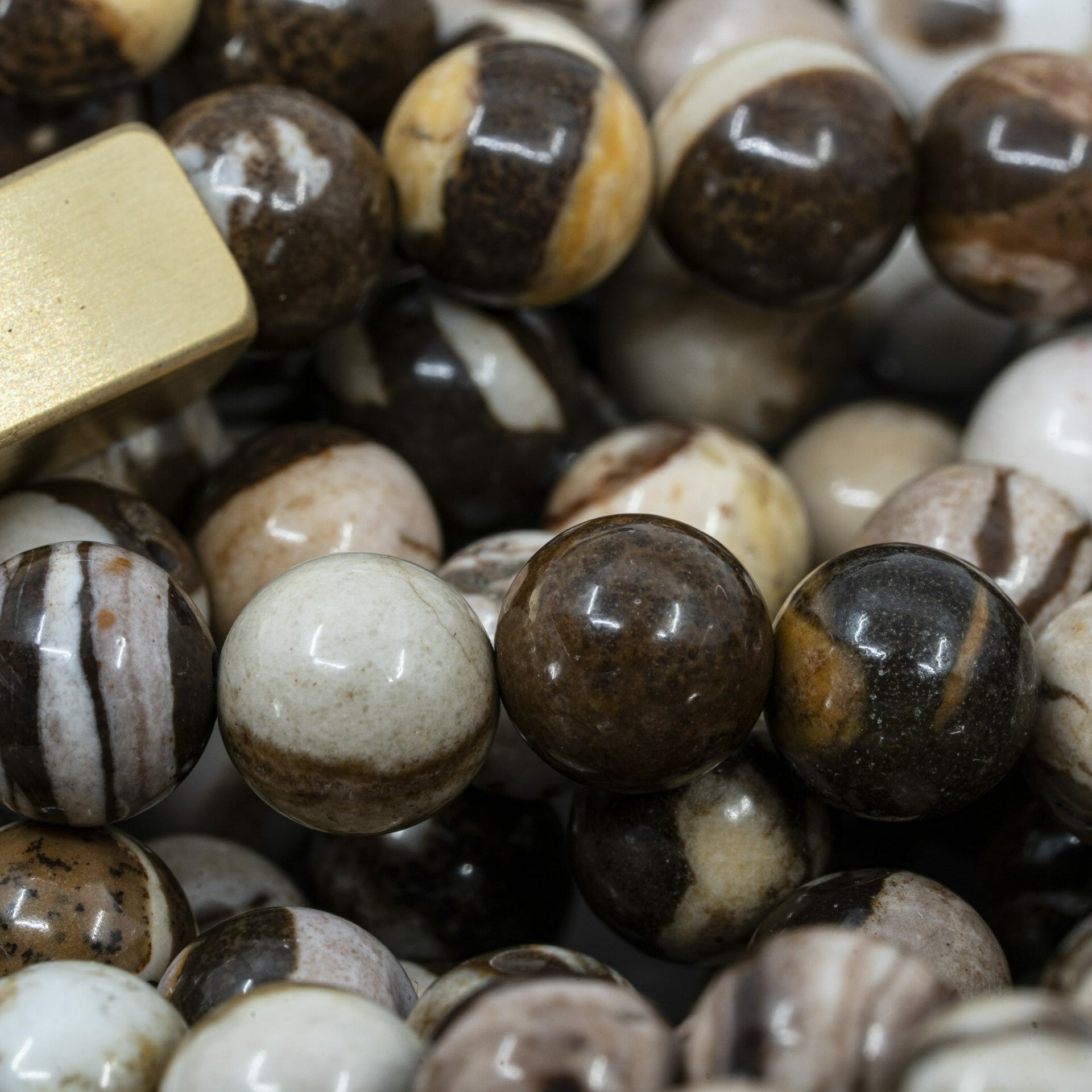 Australische Zebra steen Jasper – Kralen armband