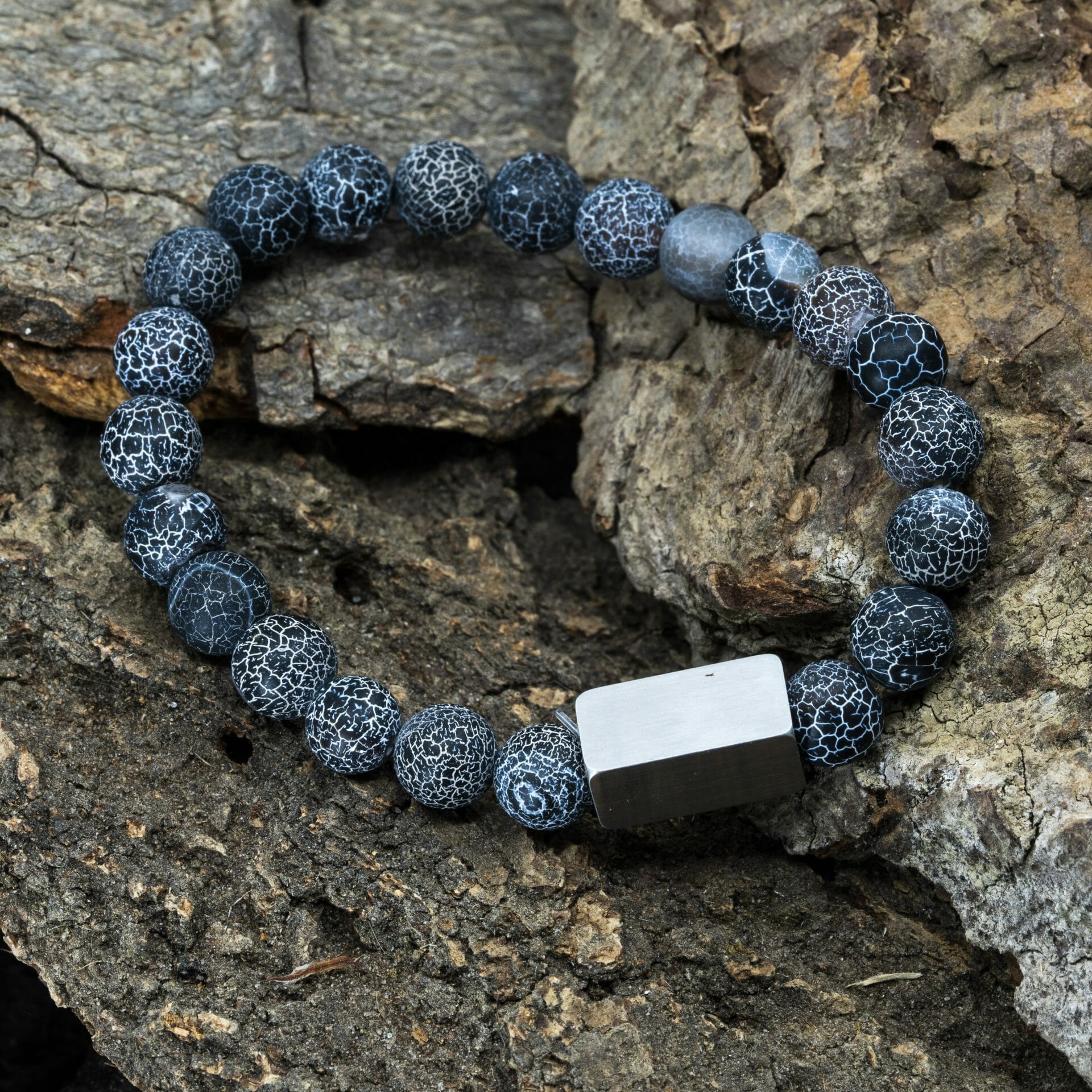 Arctic Spirit – Bevroren Agaat Kralen Armband