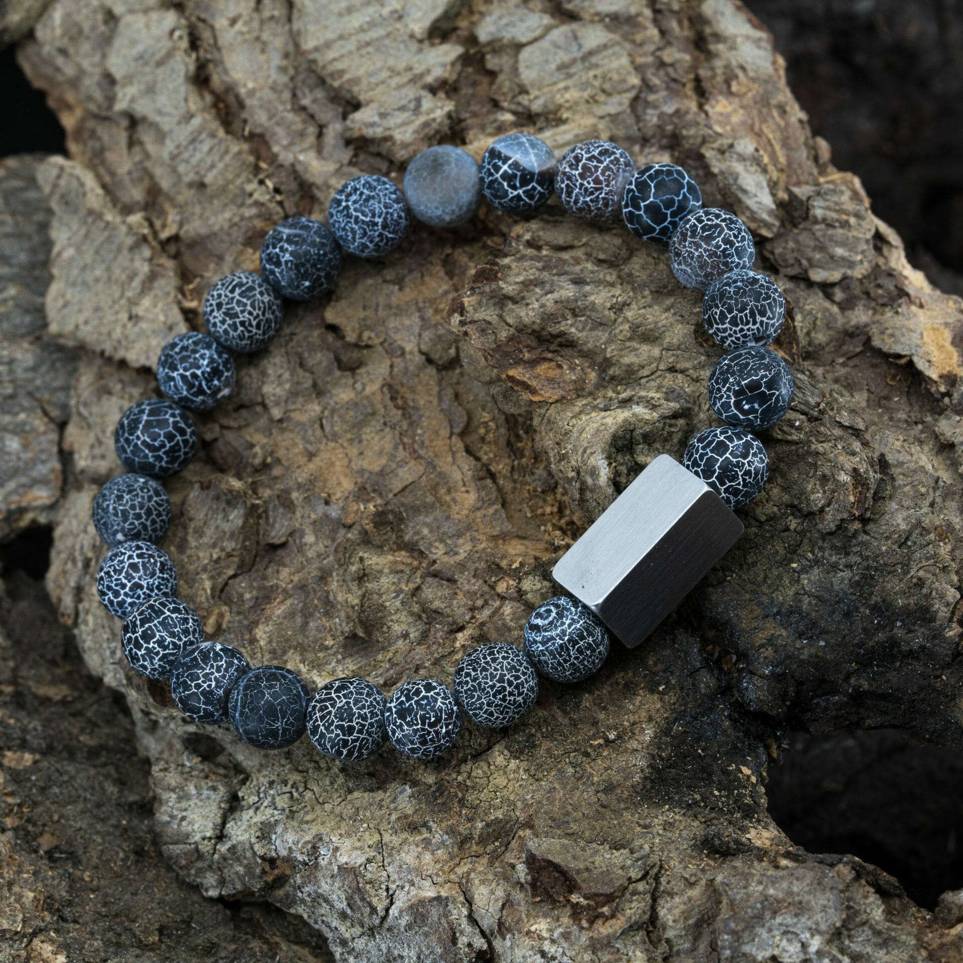 Arctic Spirit – Bevroren Agaat Kralen Armband