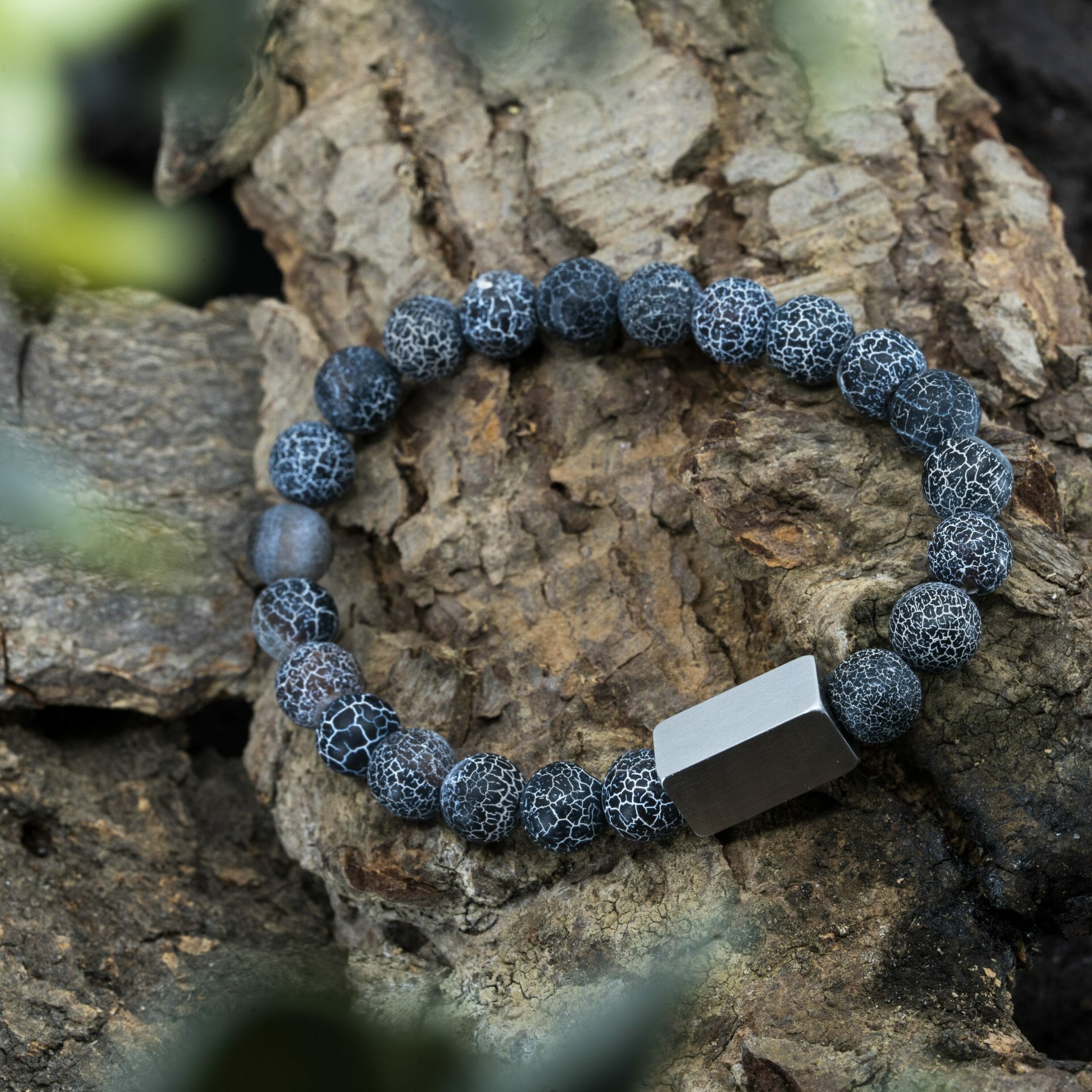 Arctic Spirit – Bevroren Agaat Kralen Armband