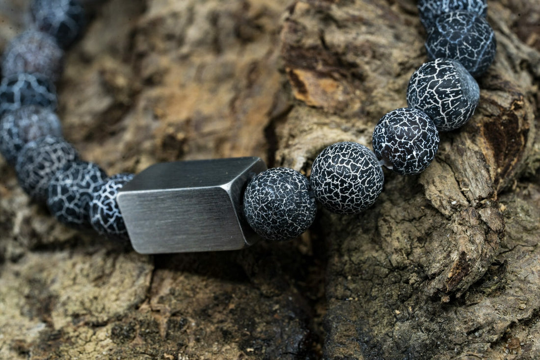 Arctic Spirit – Bevroren Agaat Kralen Armband