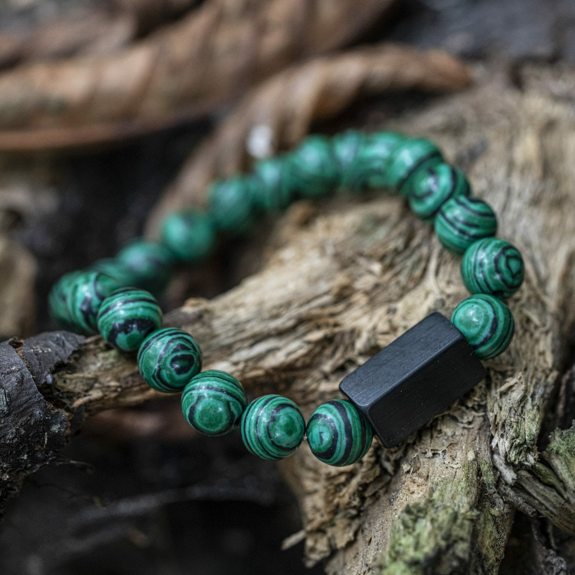 Malachiet Kristallen 'Stone of Change' - Kralen armband